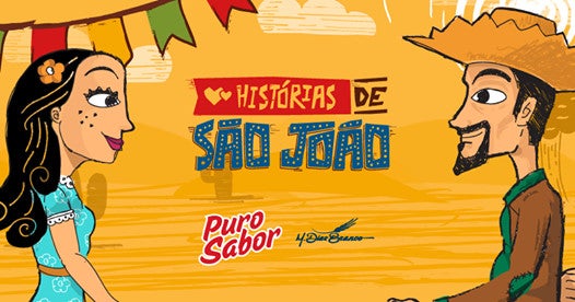 Identidade visual da campanha Histórias de São João — Puro Sabor